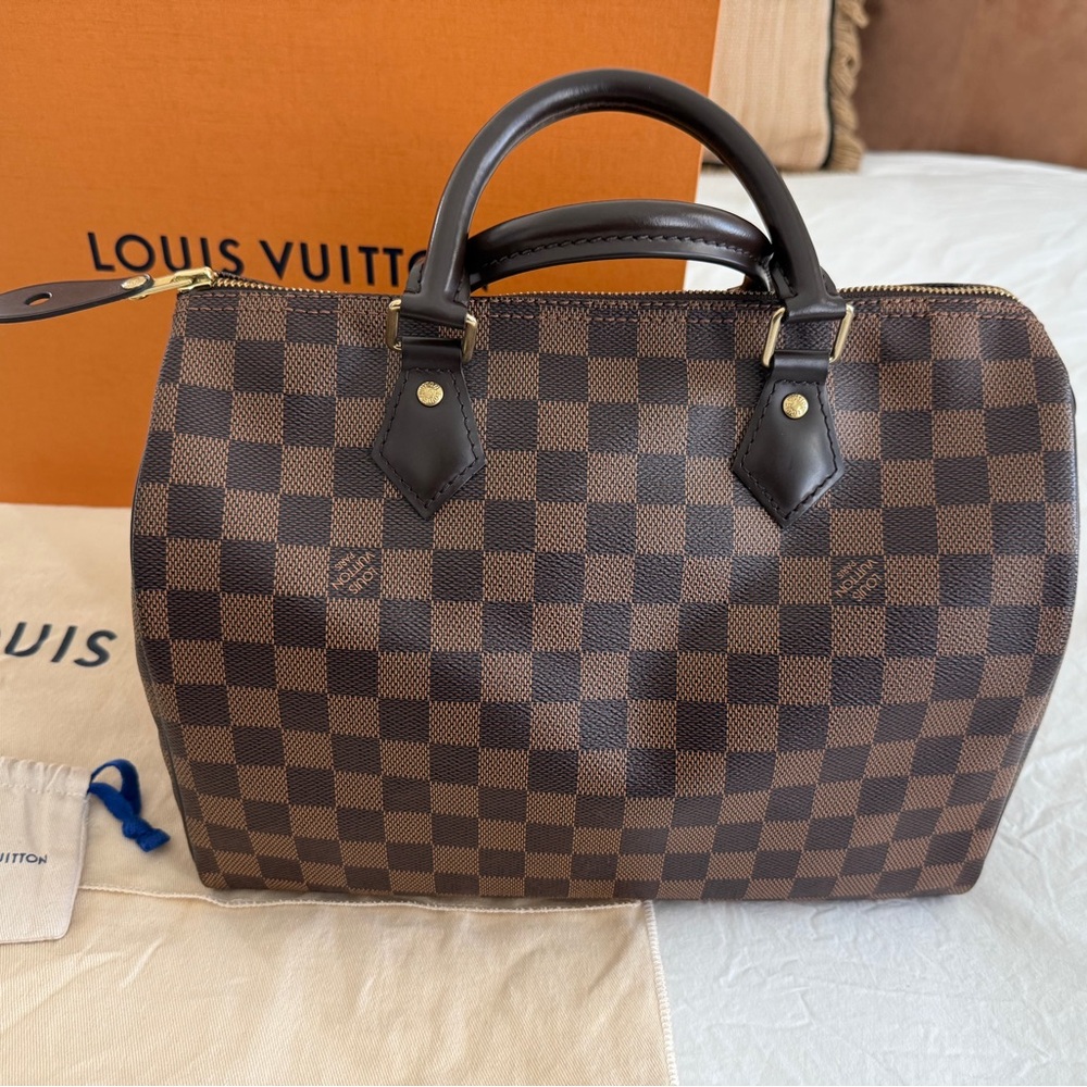 Authentic Louis Vuitton speedy 30 Damier ebene